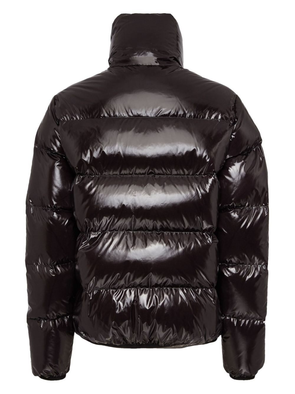 logo-patch padded jacket - 2