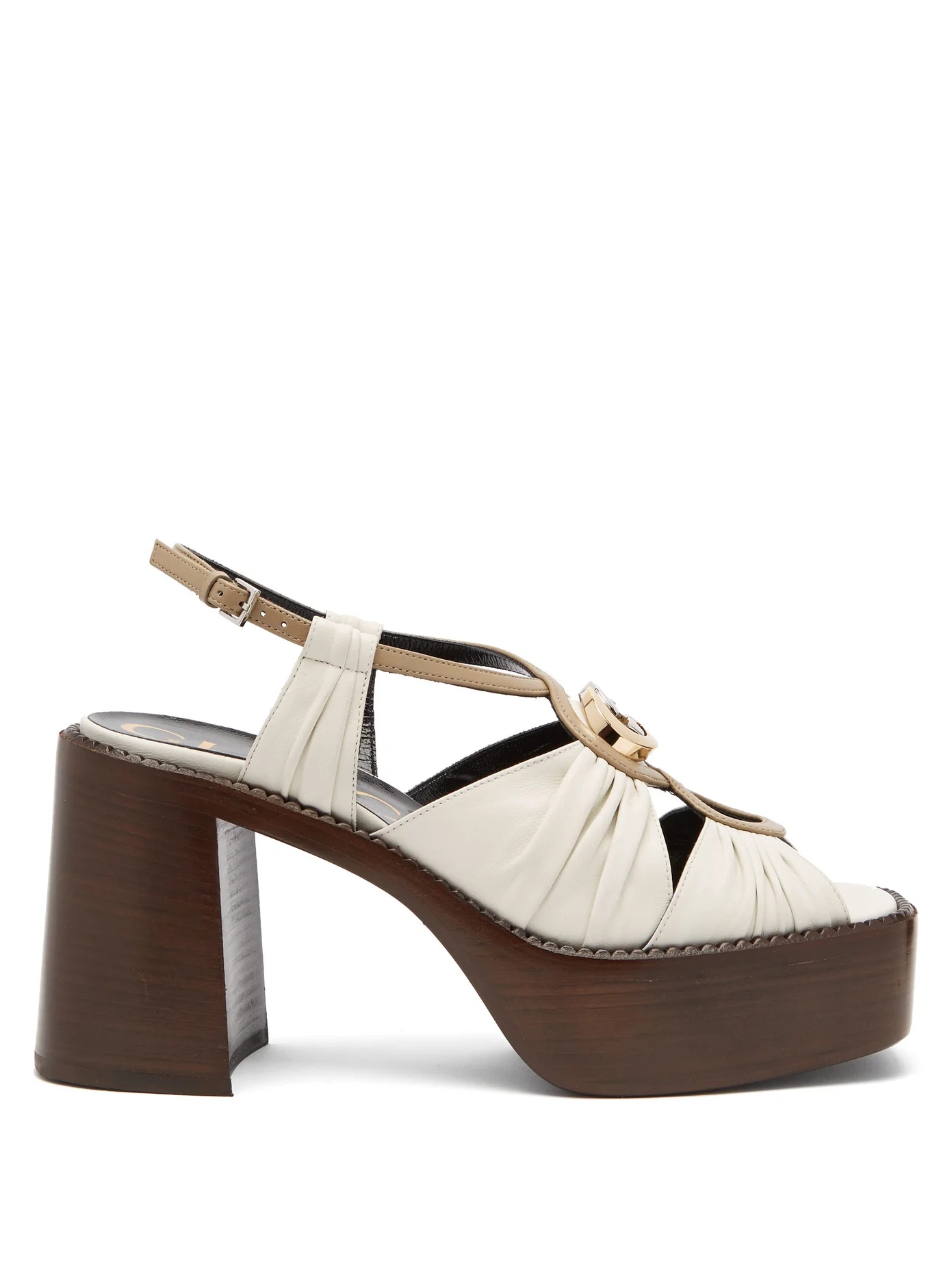 Ecate platform leather sandals - 1