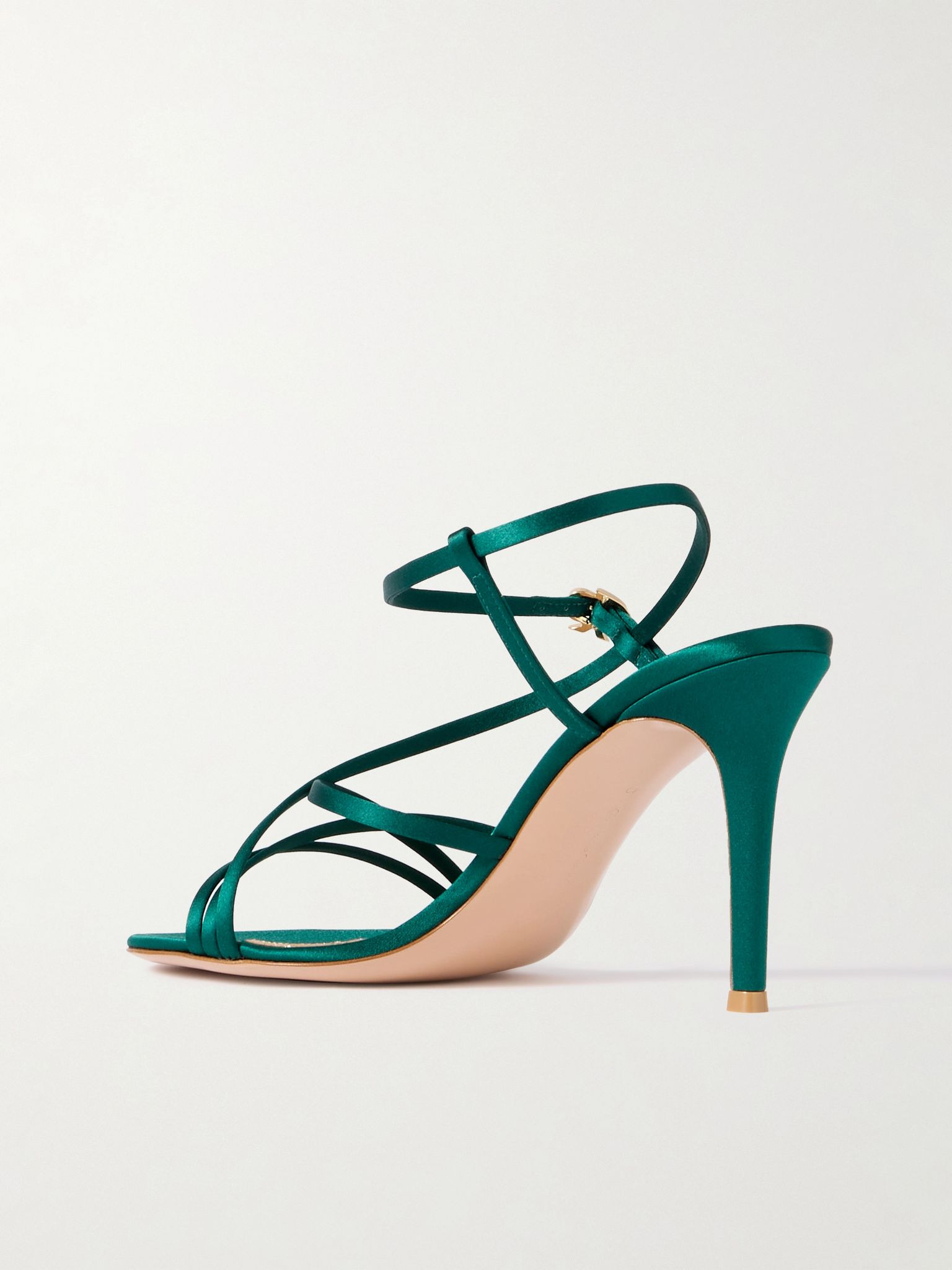 85mm satin sandals Green - 3