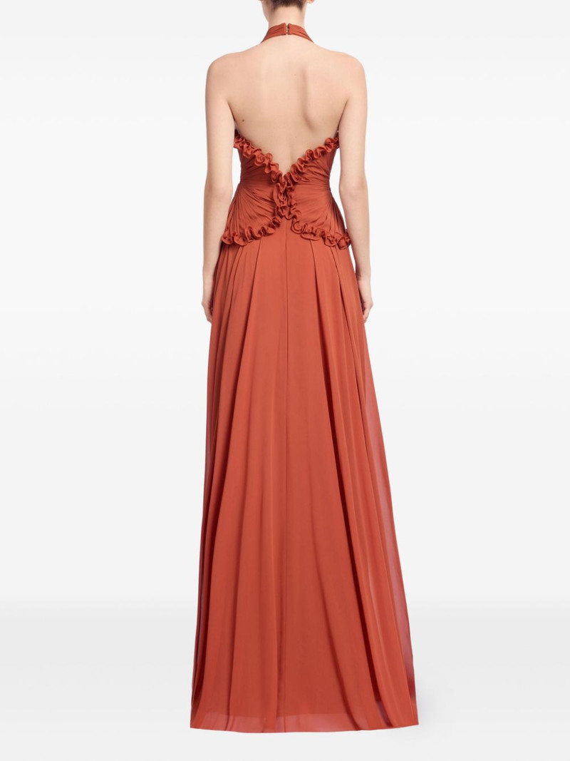 silk v-neck maxi dress 3