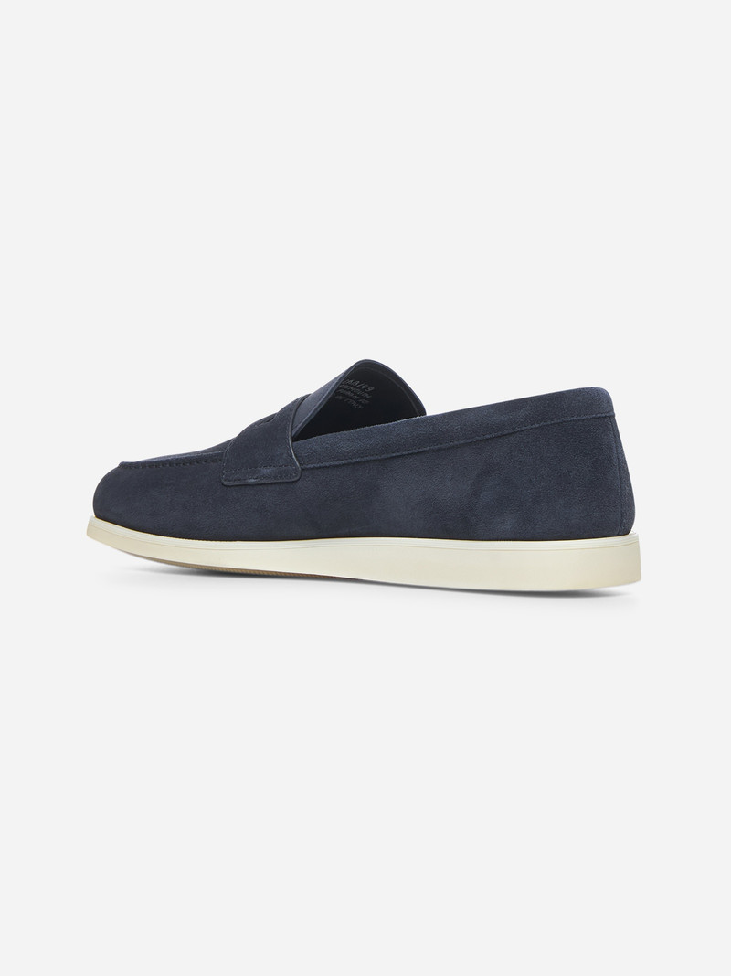 Church's Blue suede Saddle loafers outlook