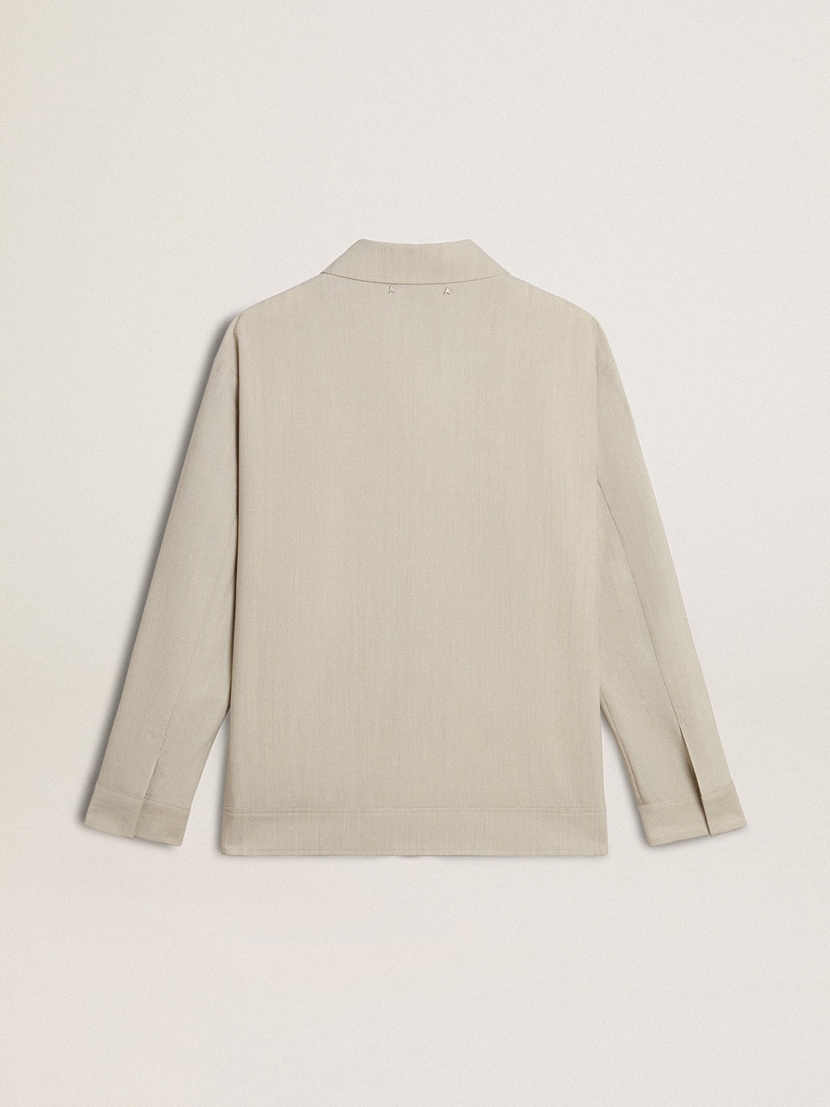 Men's khaki wool blend coach jacket - 6