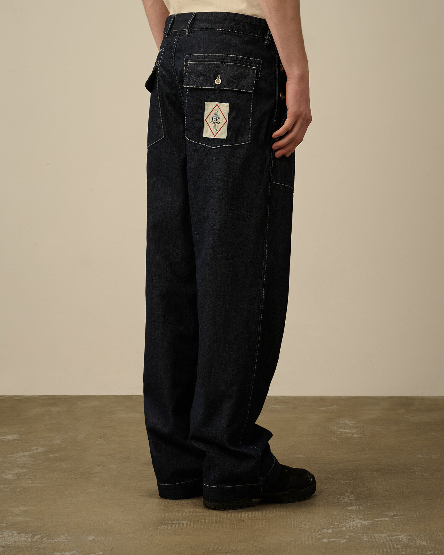 3/1 Denim Loose Pants - 4