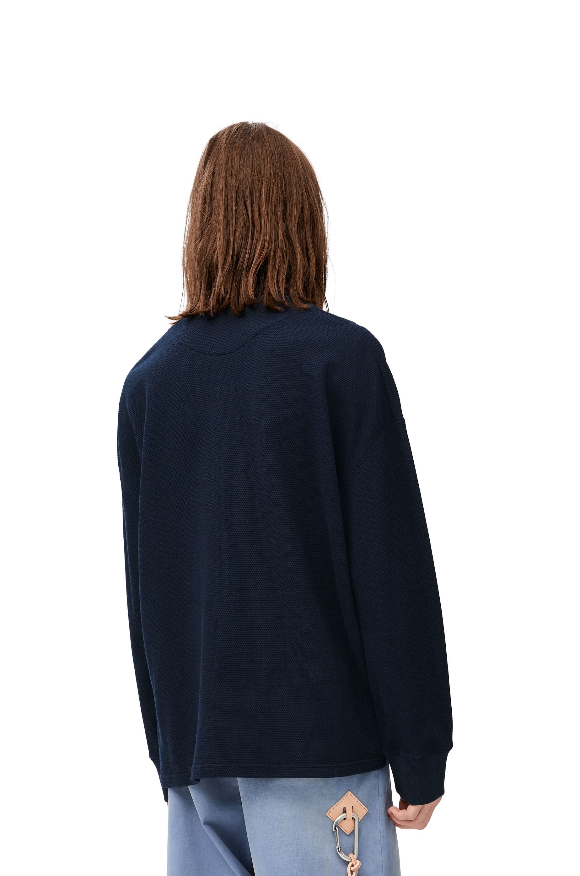 High neck polo in cotton - 4