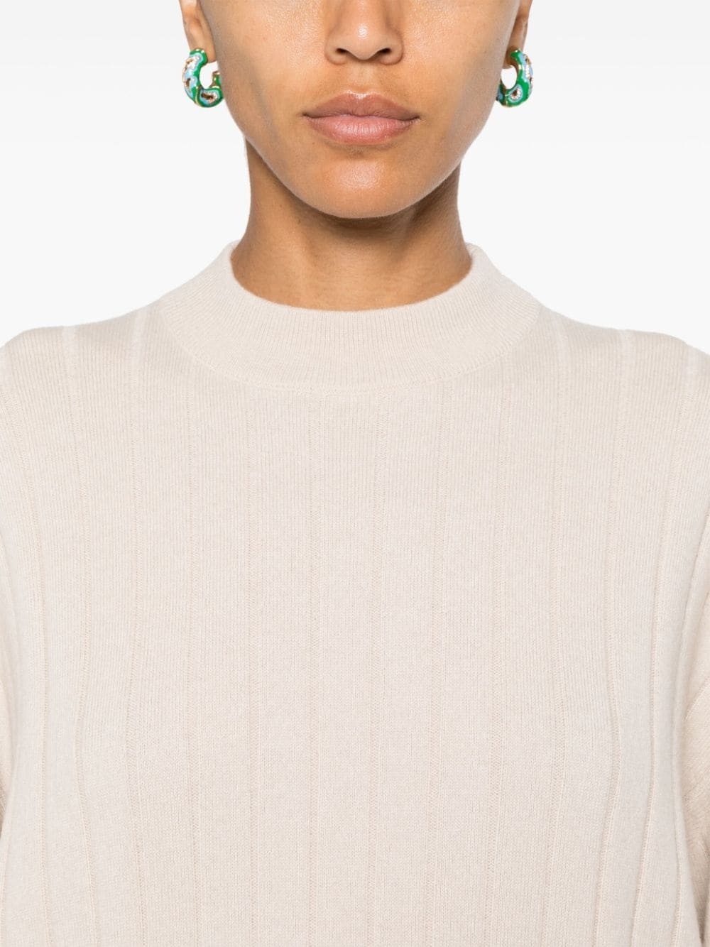 rib-knit sweater - 5