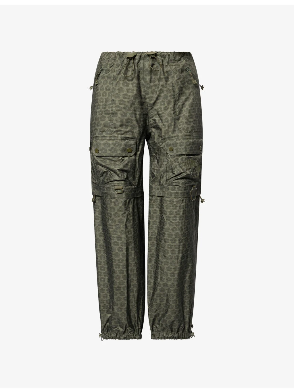 Graphic-Pattern Reversible Shell Trousers - 1