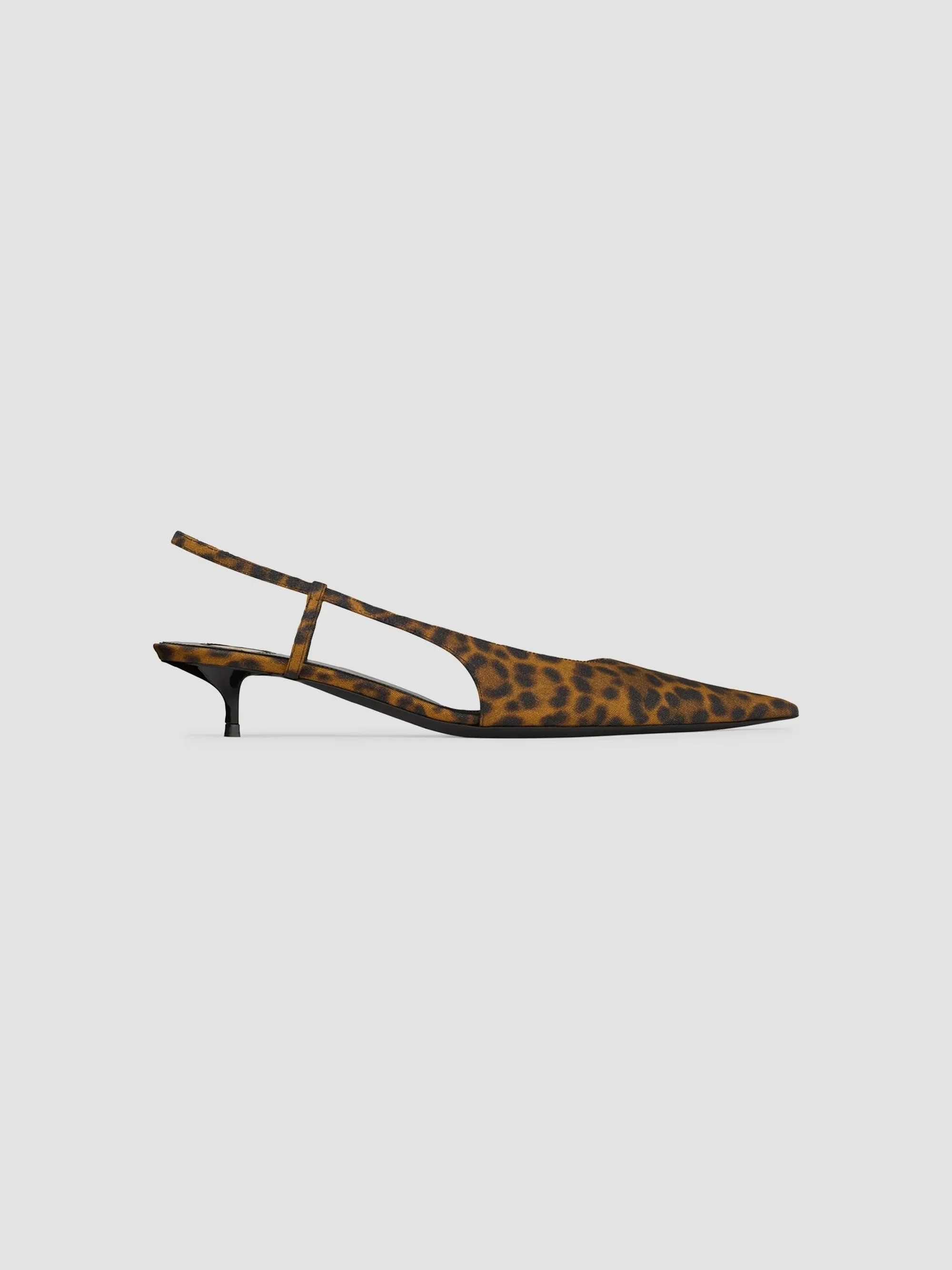 Women's Secret Slingback Pumps in Leopard Grosgrain - Leopard - 1
