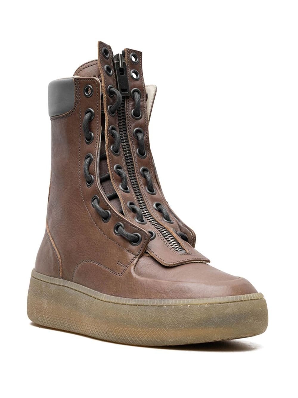 Zippered leather boots - 2