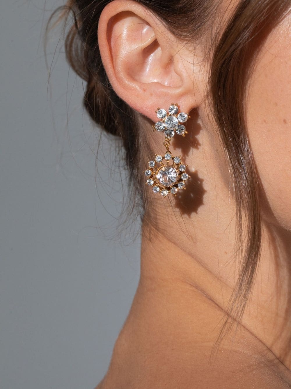 Ellie crystal-embellished earrings - 3