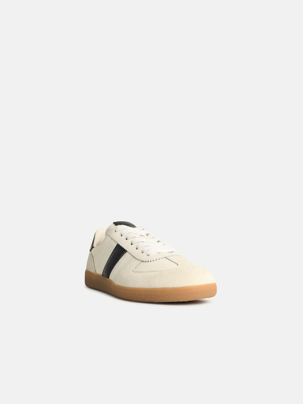 'ARCHER' WHITE SUEDE SNEAKERS - 2