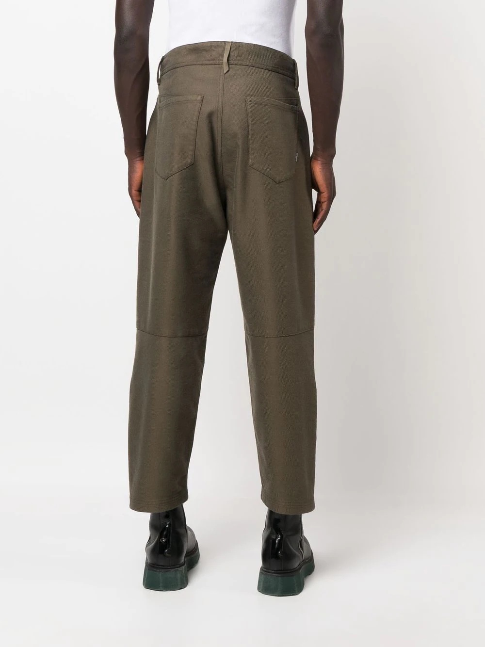 straight-leg cropped trousers - 4