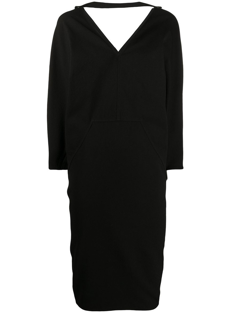 V-neck midi dress 1