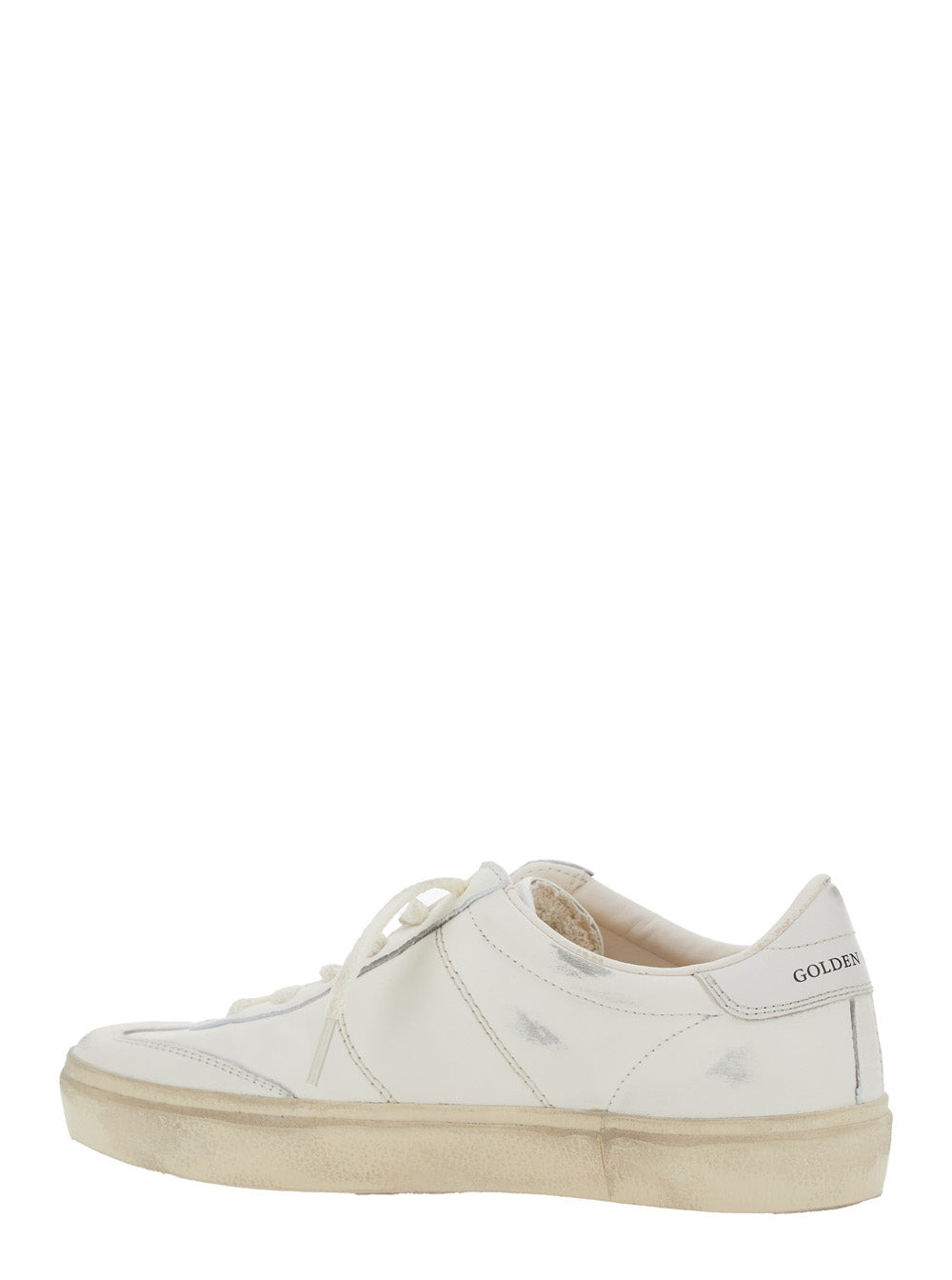 Golden Goose Women 'Soulstar' White Low Top Sneakers With Logo Patch On The Tongue And Logo Letterin - 3