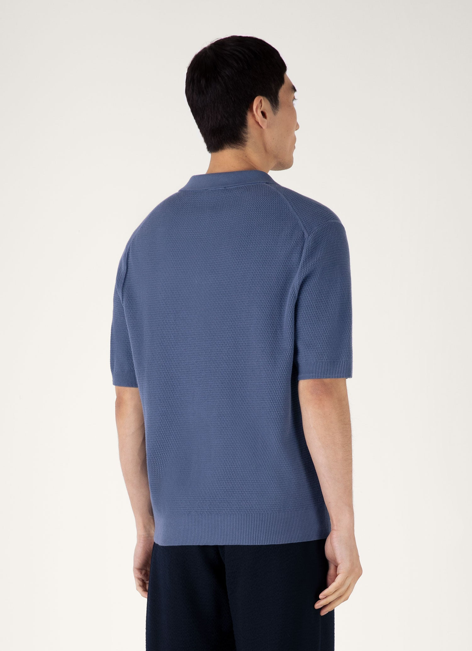 Compact Mesh Knit Polo Shirt - 5