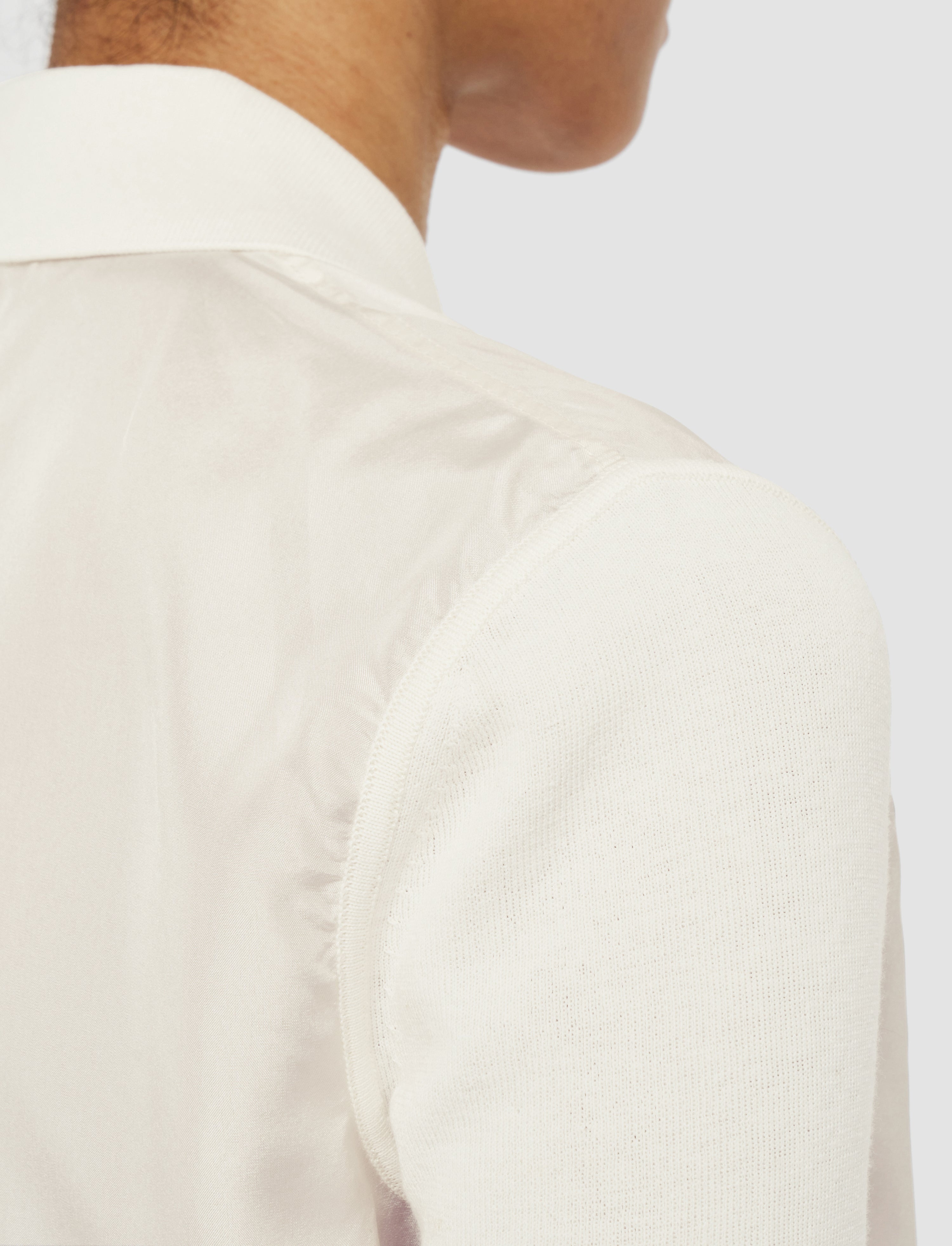 Knit & Woven Cardigan - 6