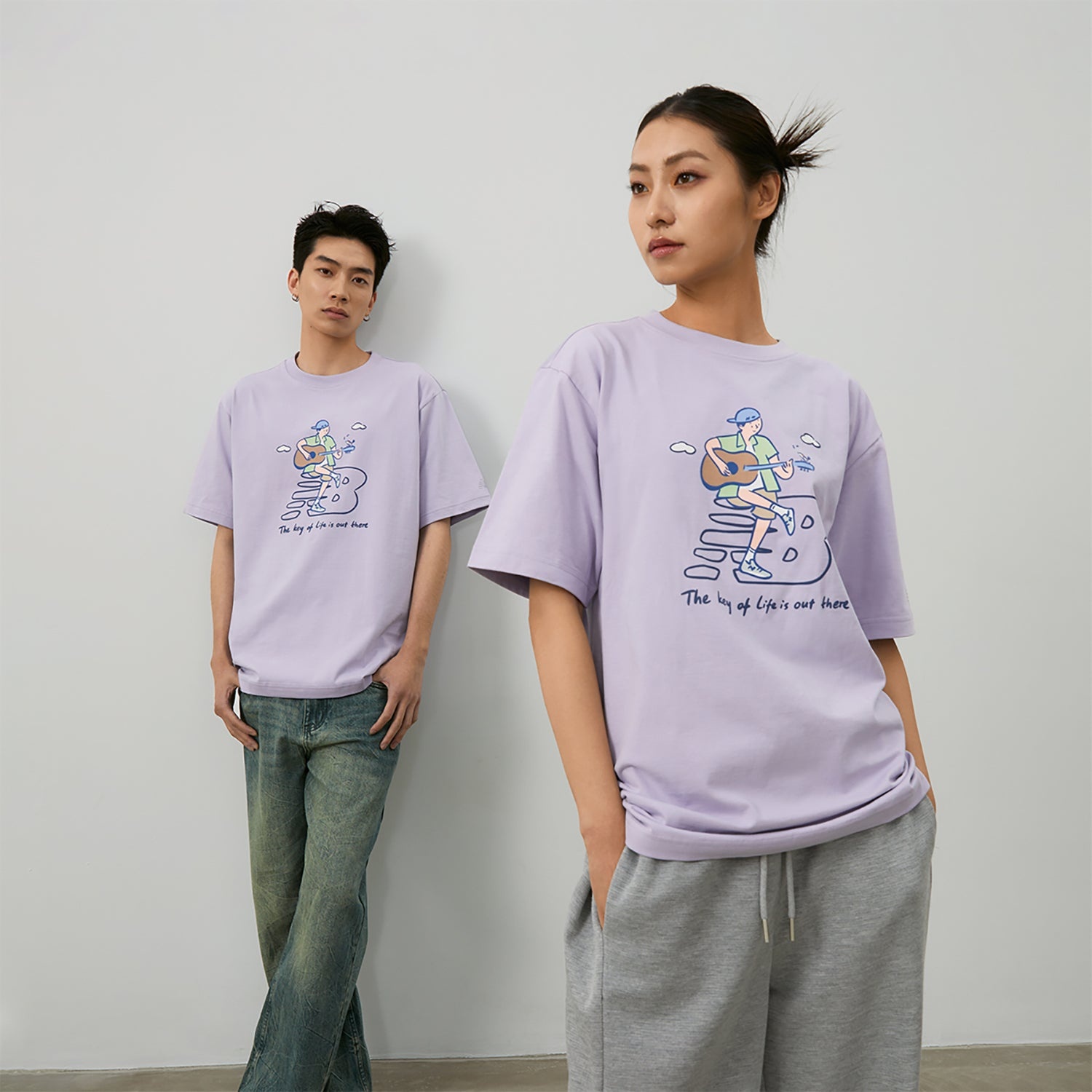 New Balance x PK Guitar Graphic T-Shirt 'Light Purple' NEE26021-DV - 10