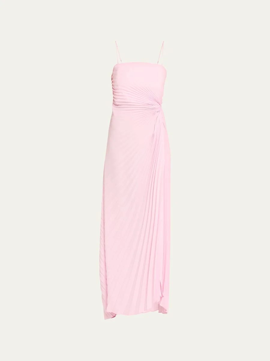 Layla Pleated Strapless Gown - 1