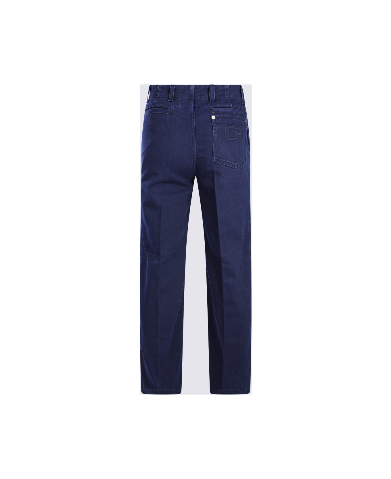 Navy Cotton Pants - 2