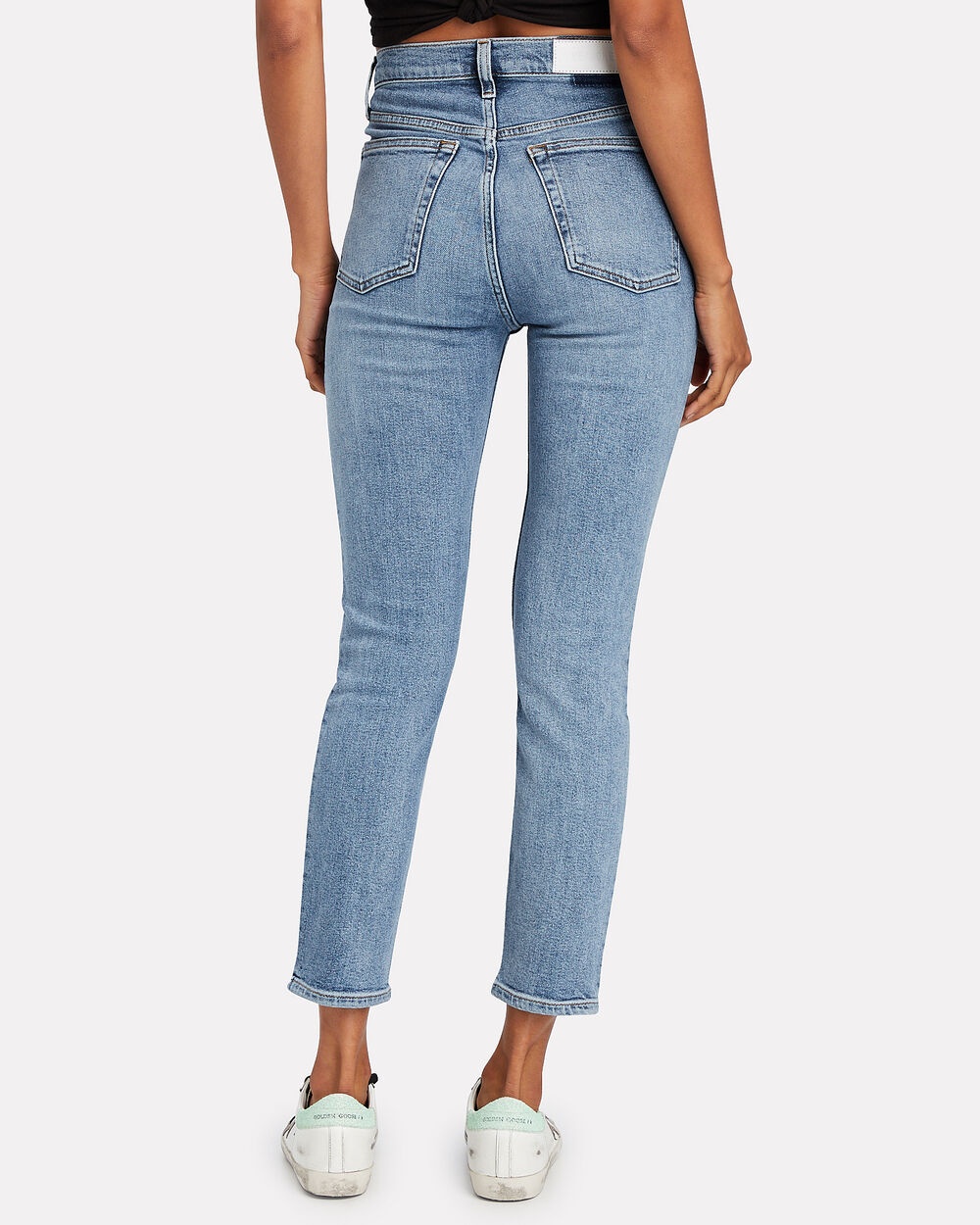 High-Rise Ankle Crop Jeans - 5