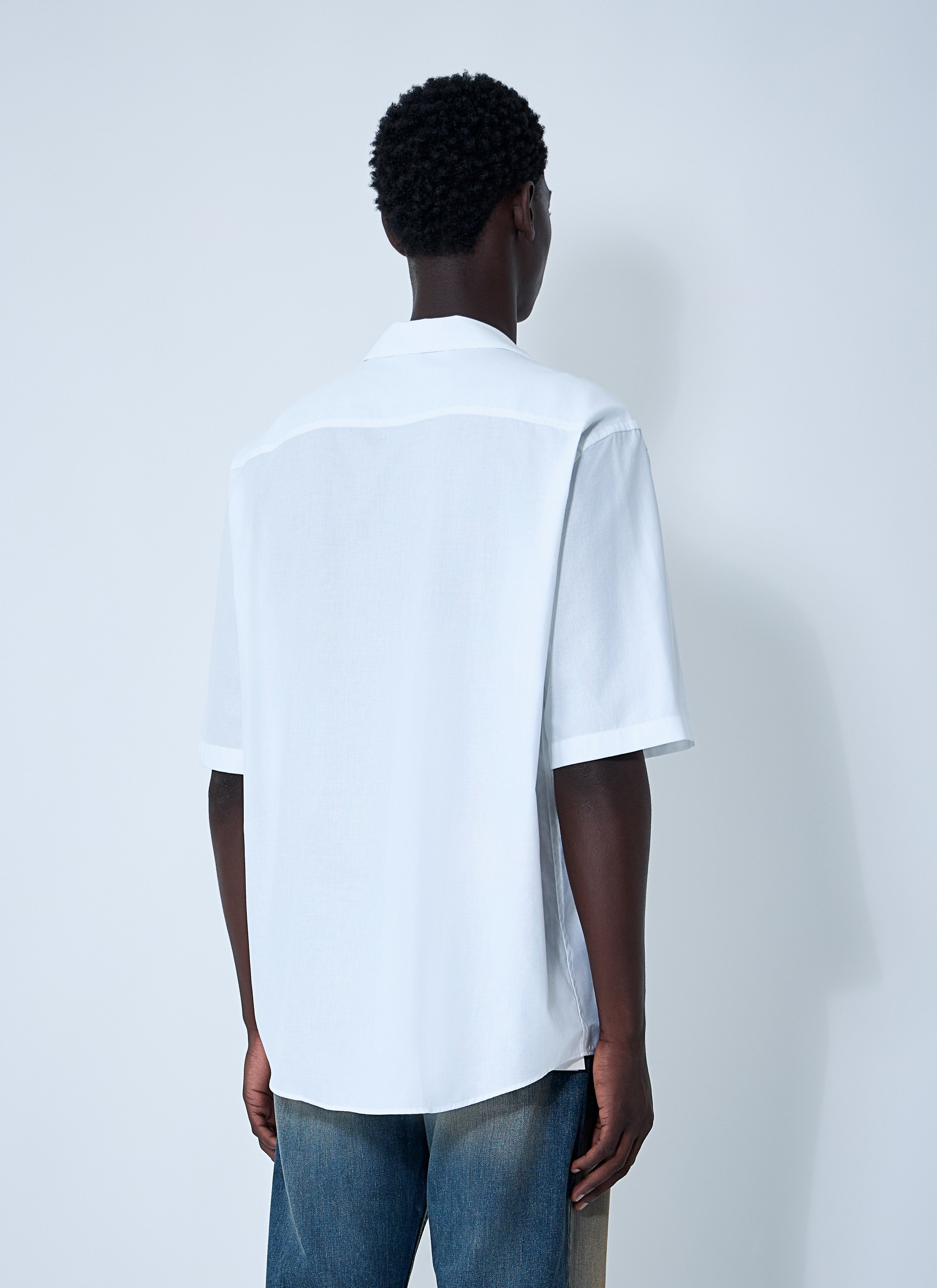 Acne Studios Men Logo Embroidery Shirt - 4