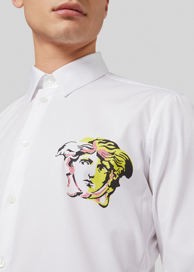 VERSACE Medusa Accent Cotton Poplin Shirt outlook