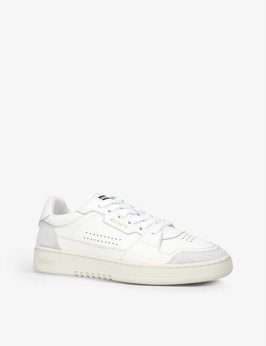 Dice Lo leather and suede low-top trainers - 3