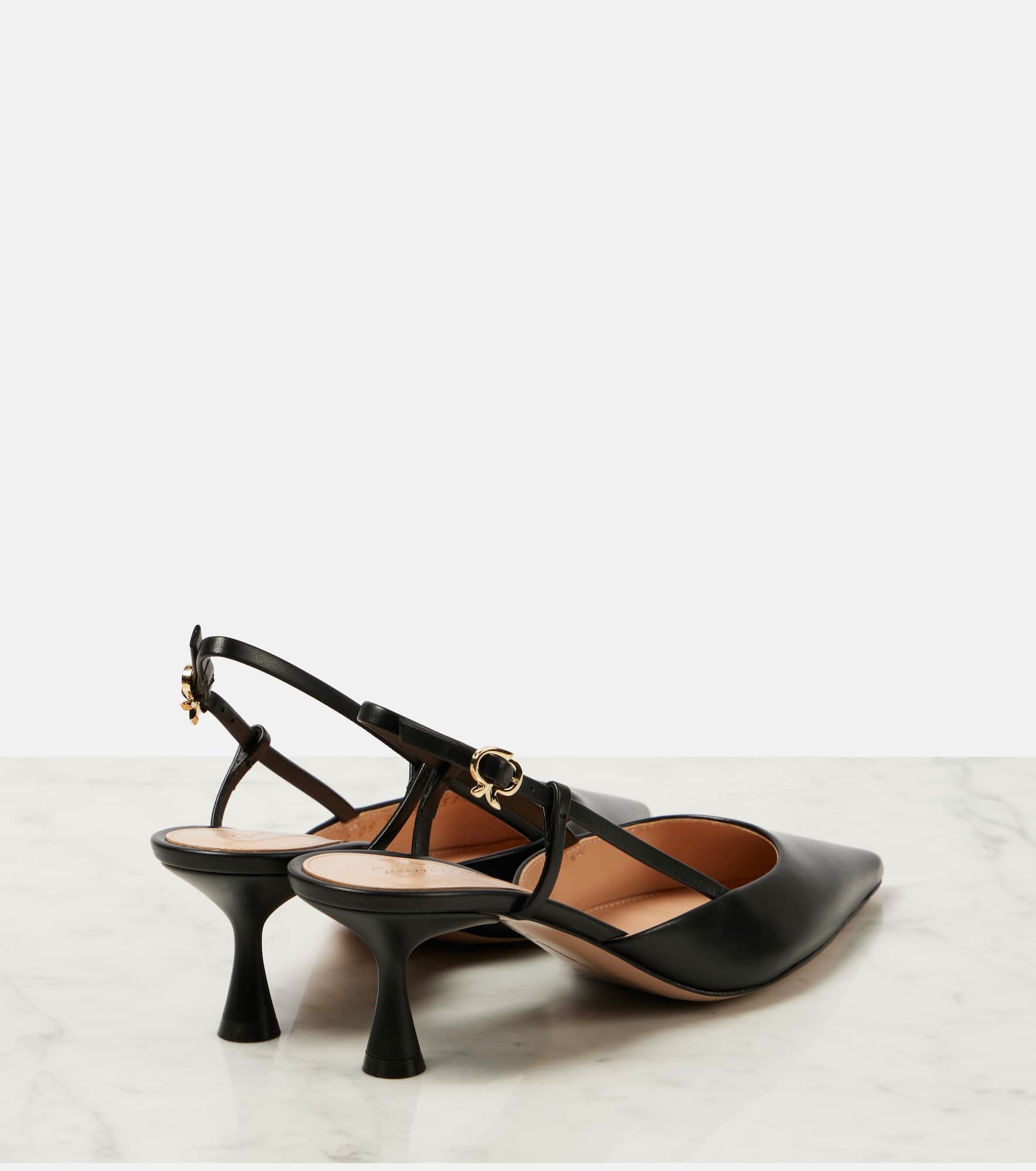Ascent 55 leather slingback pumps - 2