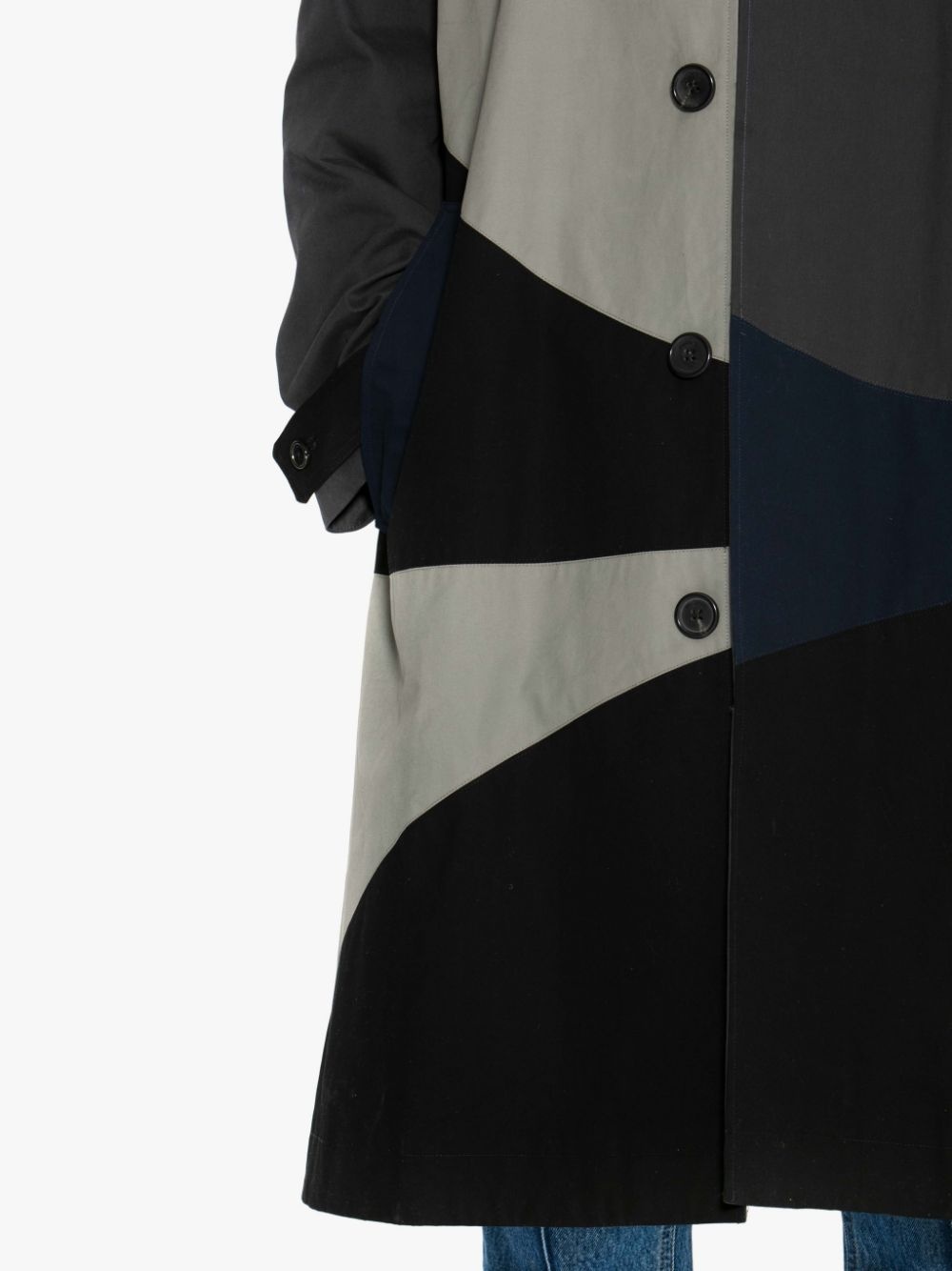 PATCHWORK TRENCH COAT - 5
