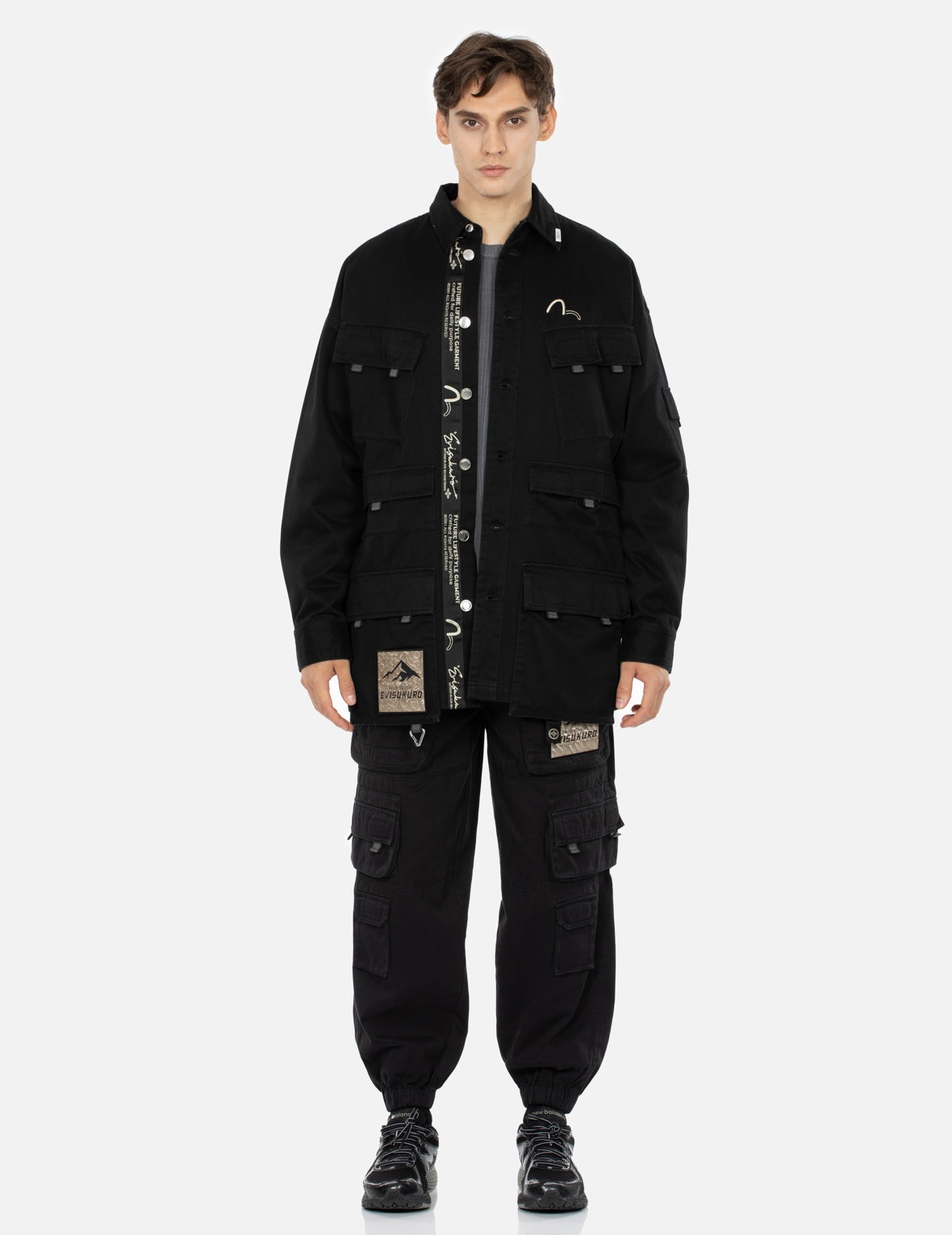 Multi Pockets Washed Loose Fit Shirt Jacket - 6