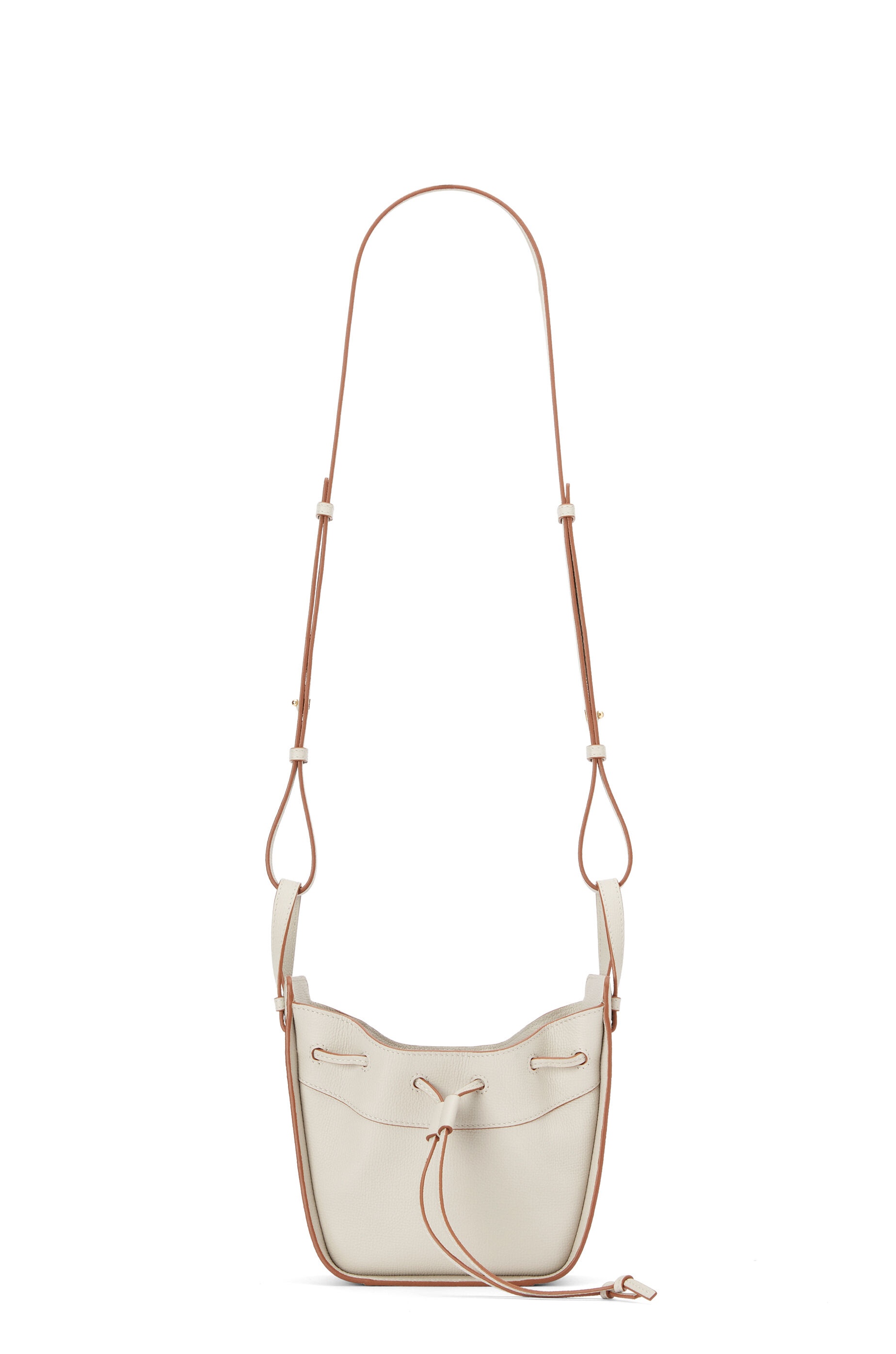 Mini Hammock Drawstring in pebble grain calfskin - 5
