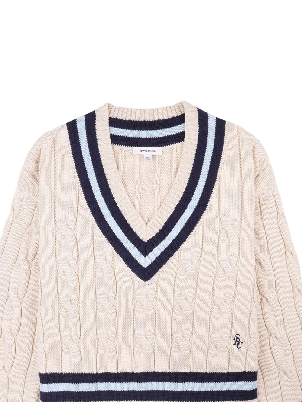 cable-knit jumper - 2