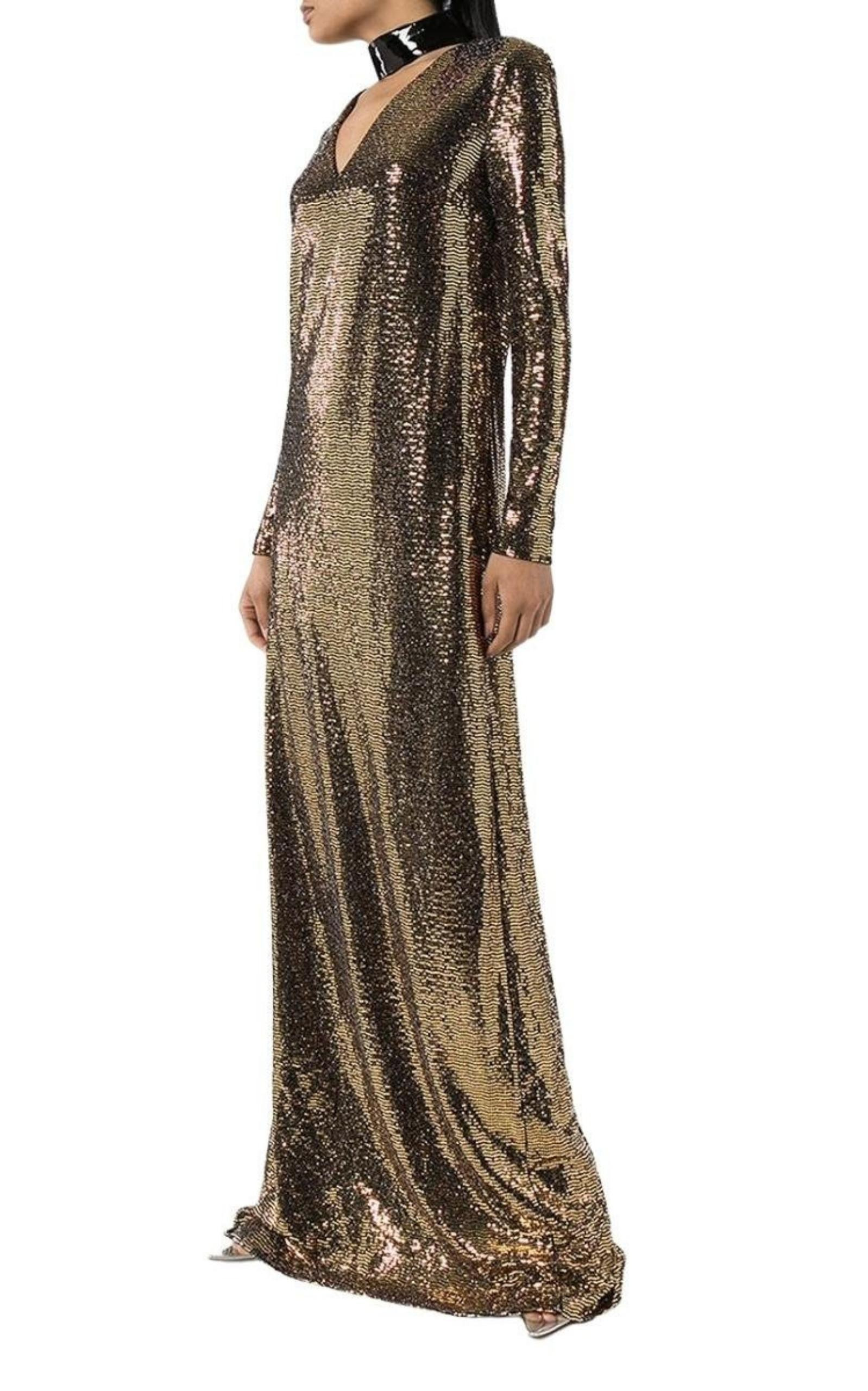 Patent Choker Chainmail Gown - 2
