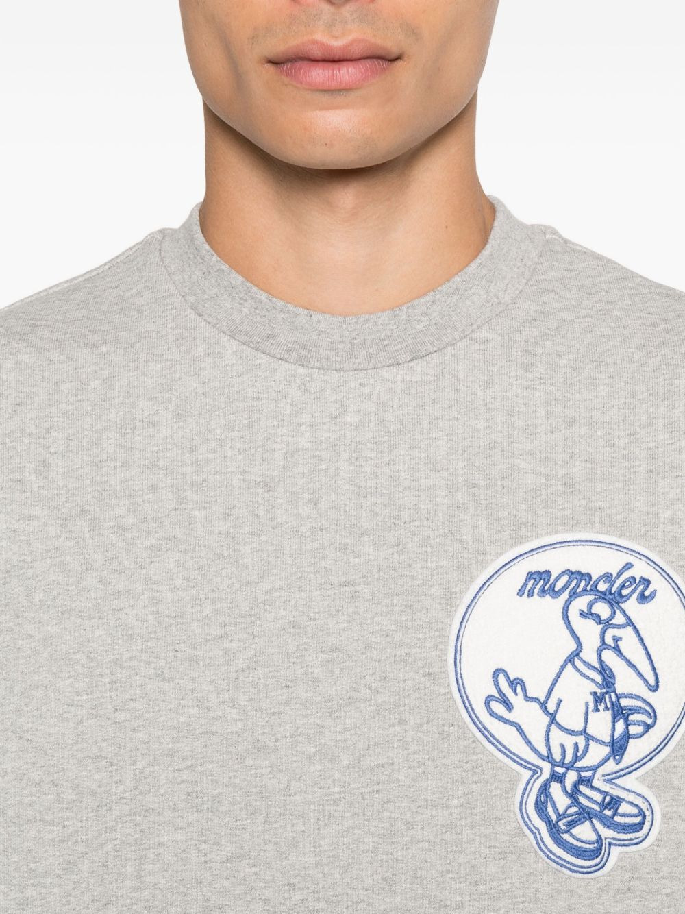 embroidered-logo sweatshirt - 5