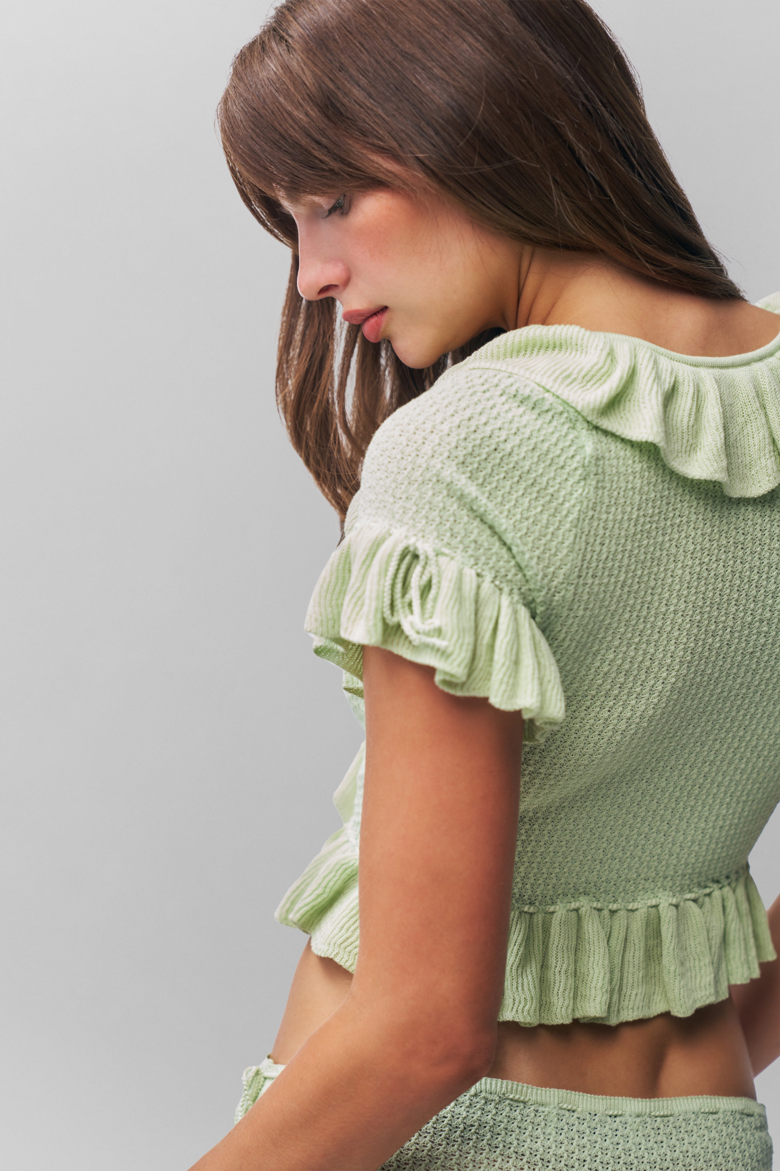 KNIT SIDE TIE SHORT - 5