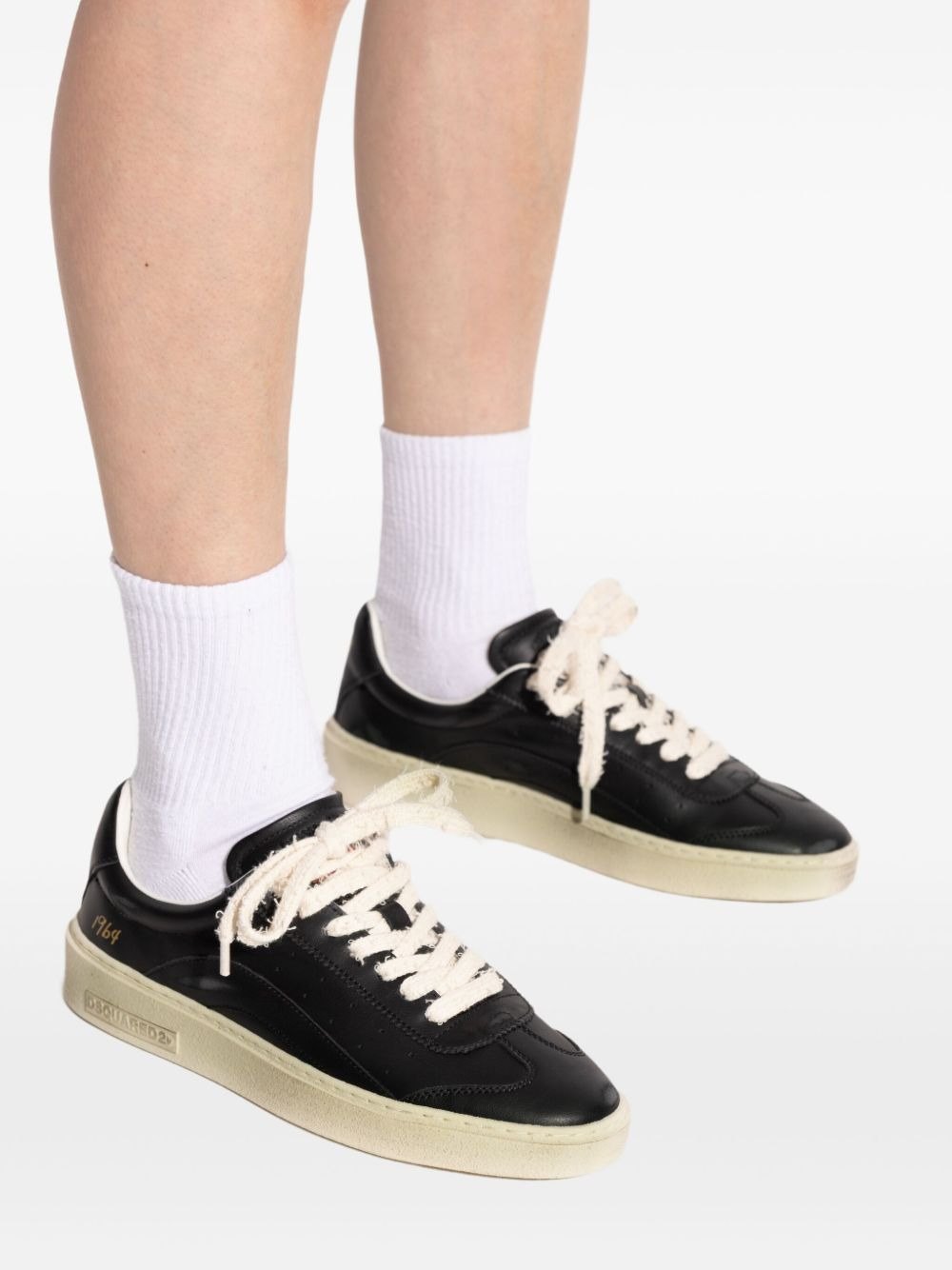 leather sneakers - 4