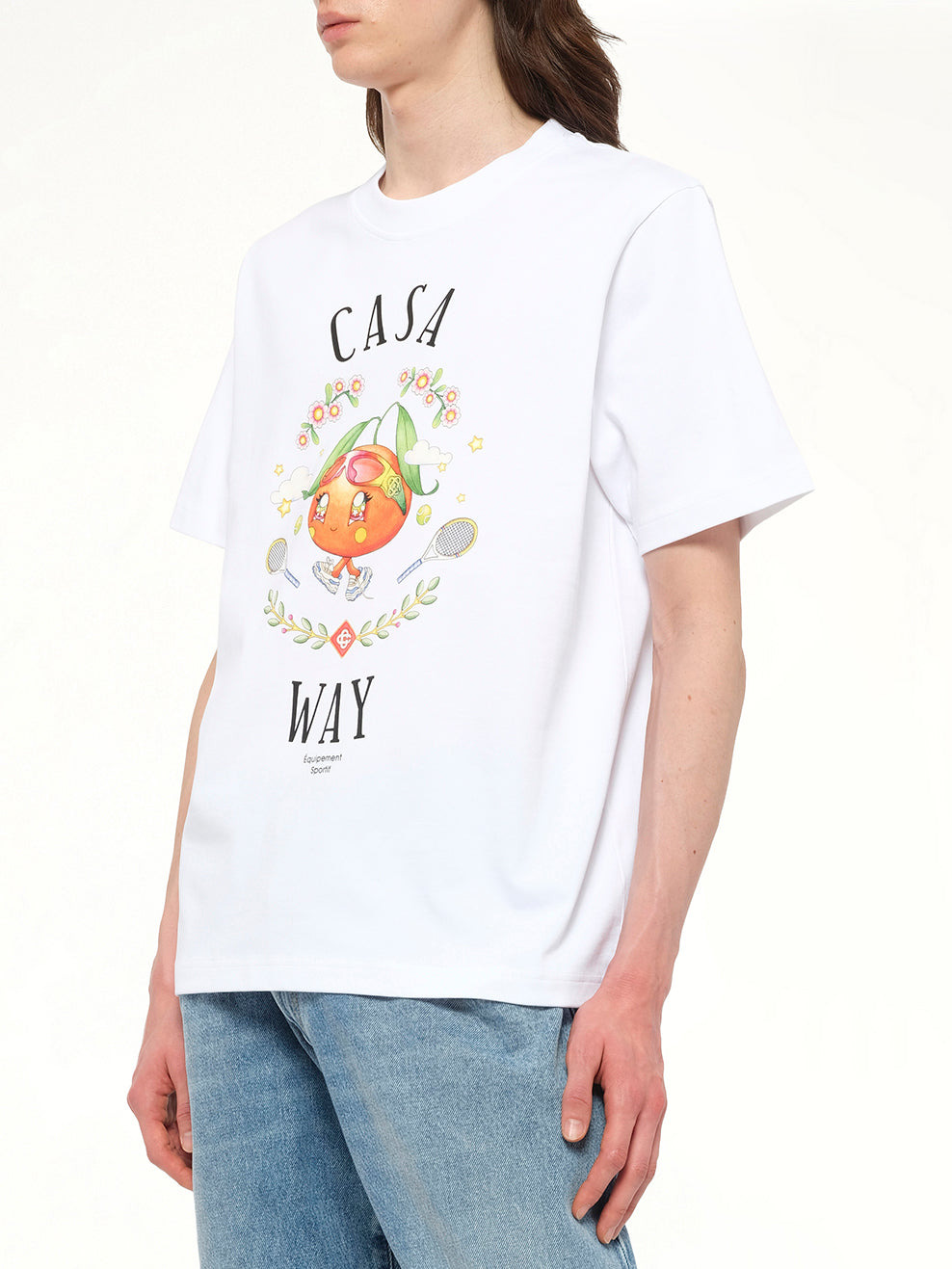 Casa Way Kawaii Printed T-Shirt in White - 6
