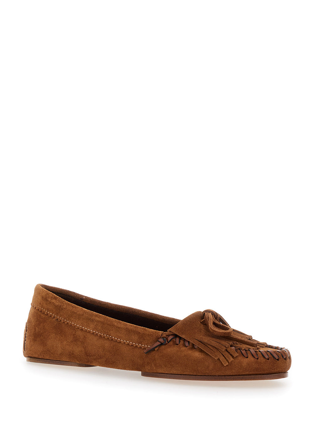 Paris Texas Women 'Indiana' Brown Loafers With Fringes In Suede Woman - 2