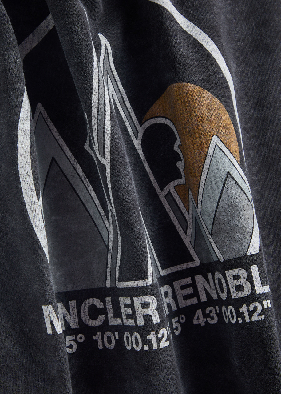Printed faded cotton T-shirt - 5