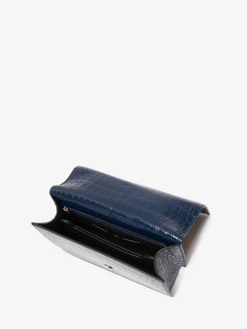 Jewelled Satchel in Navy - 4