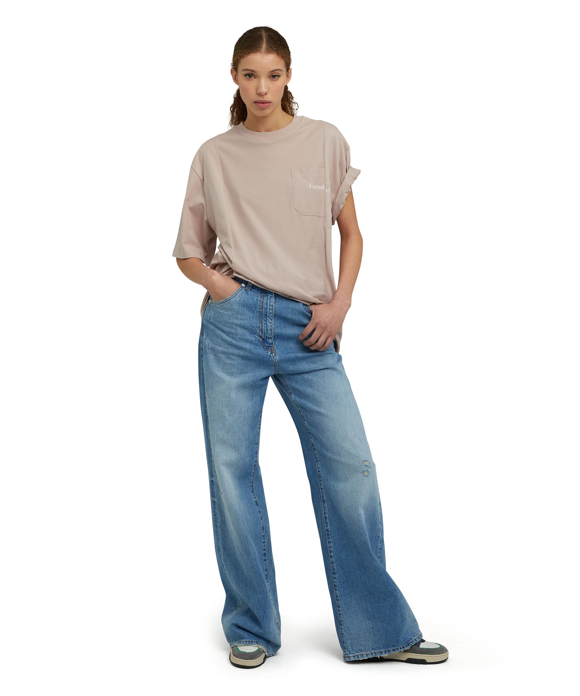 Organic cotton crewneck t-shirt from the MSGM Fantastic Green Capsule - 9