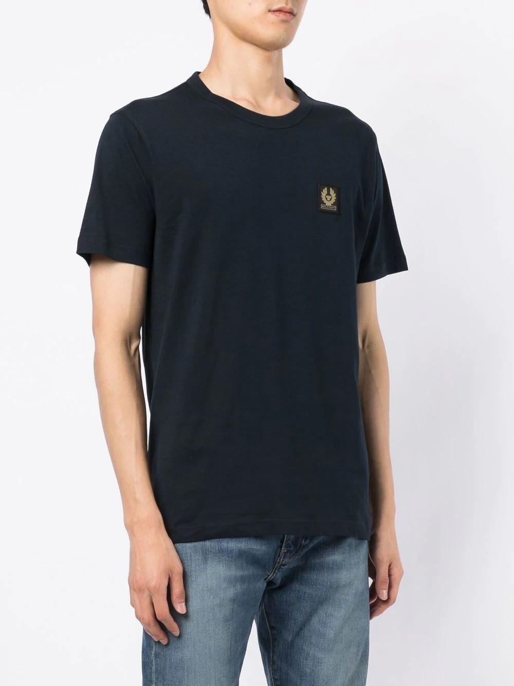 logo-patch crew neck T-shirt - 3