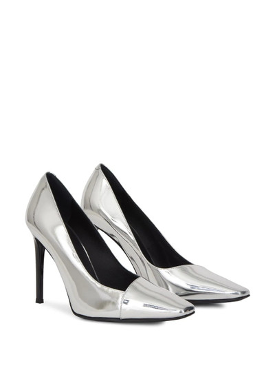 Giuseppe Zanotti silver metallic pumps outlook