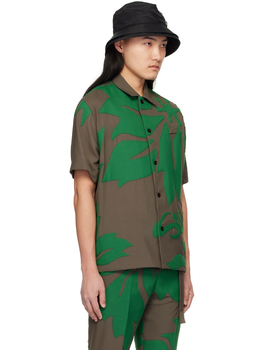 Brown & Green Floral Shirt - 2