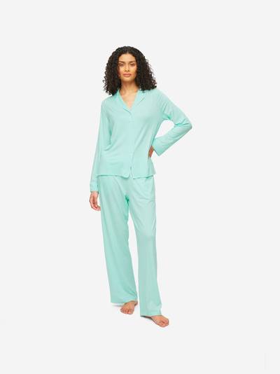 Derek Rose Women's Pyjamas Lara Micro Modal Stretch Mint outlook
