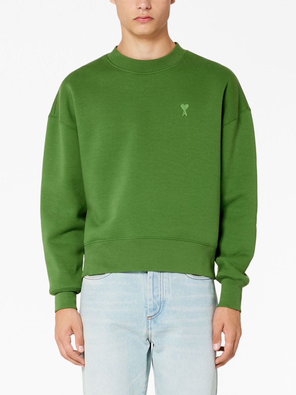 chest embroidered-logo sweatshirt - 4