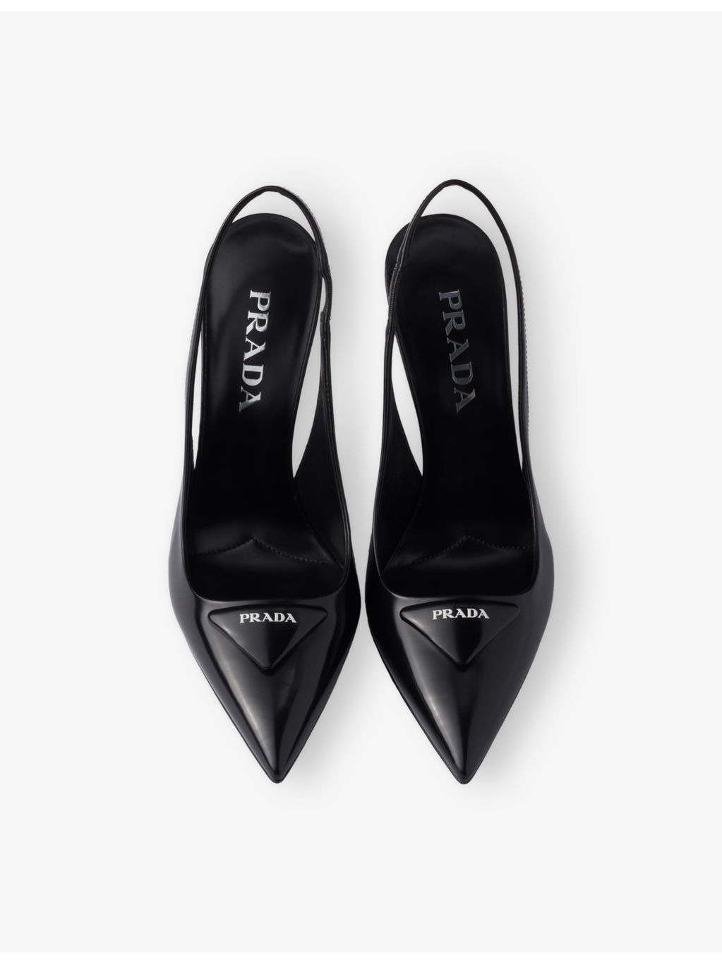 Brushed Leather Slingback Pumps - 2