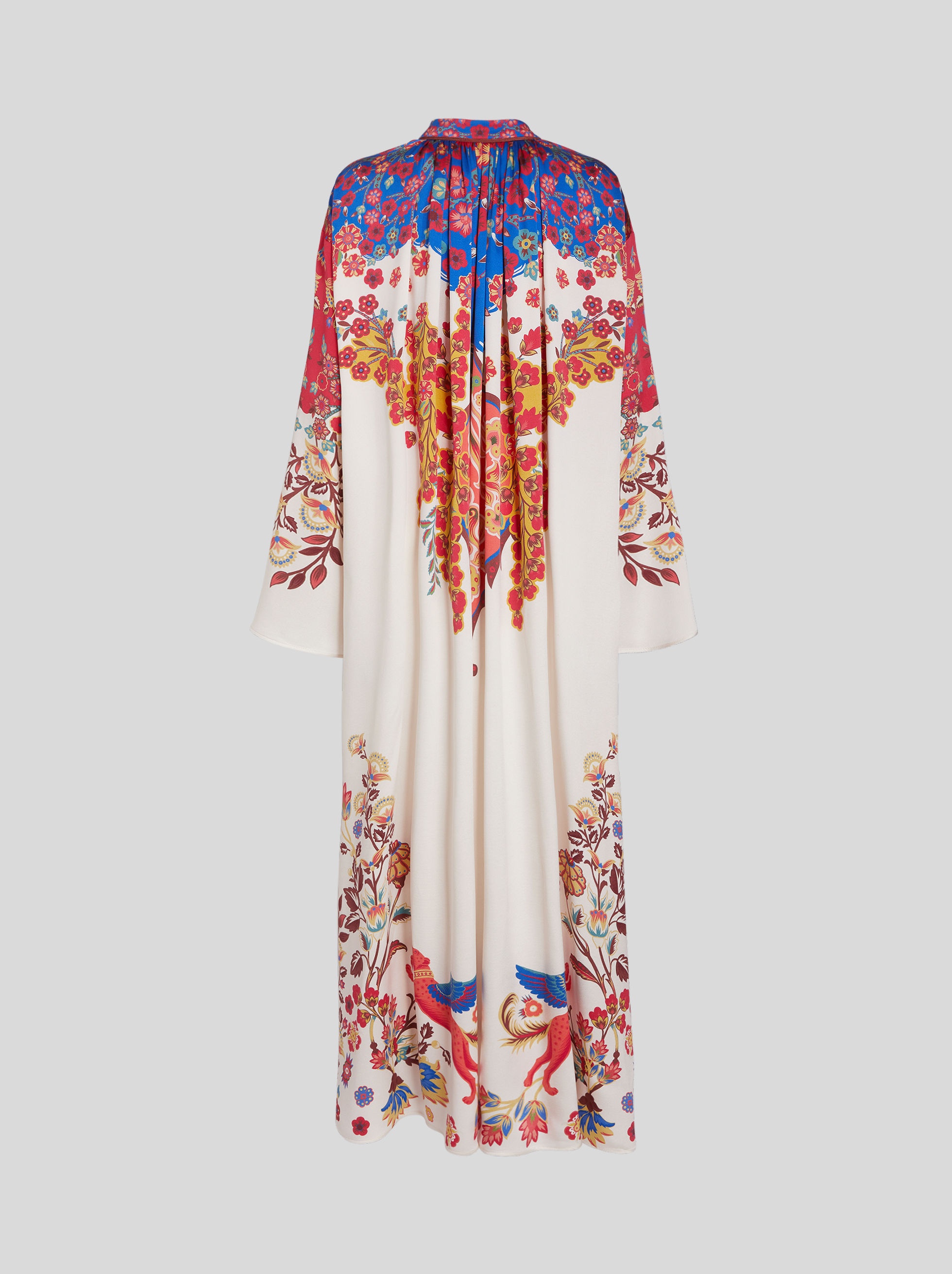 SILK TUNIC DRESS WITH PRINT - 5