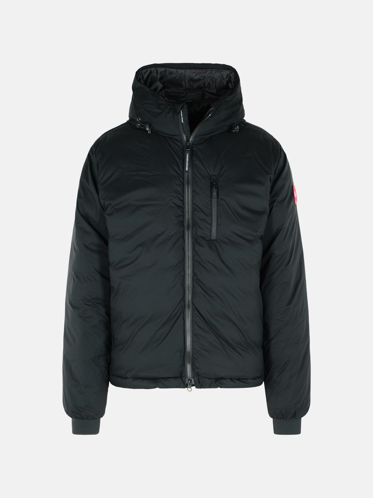 BLACK POLYAMIDE JACKET - 1