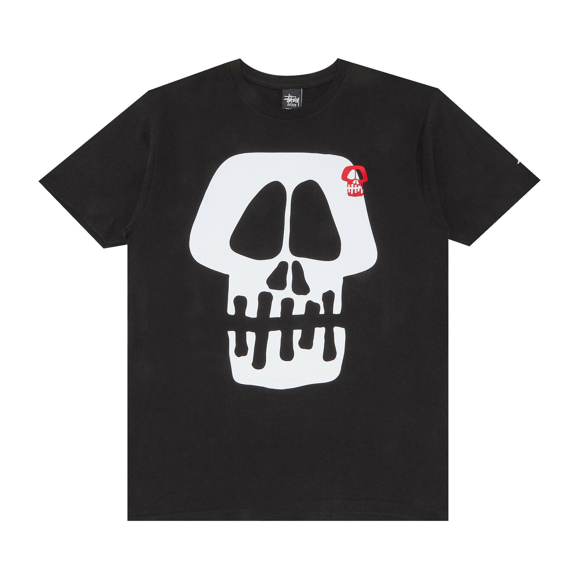 Stüssy Stussy Jumbo Skull Tee 'Black' | REVERSIBLE