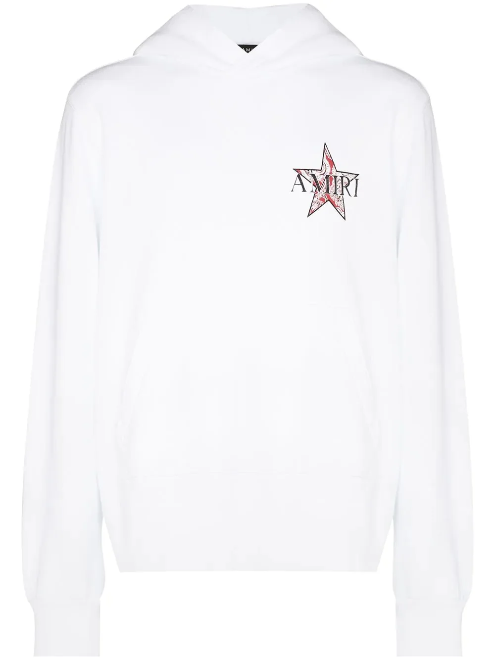 paisley star-print hoodie - 1